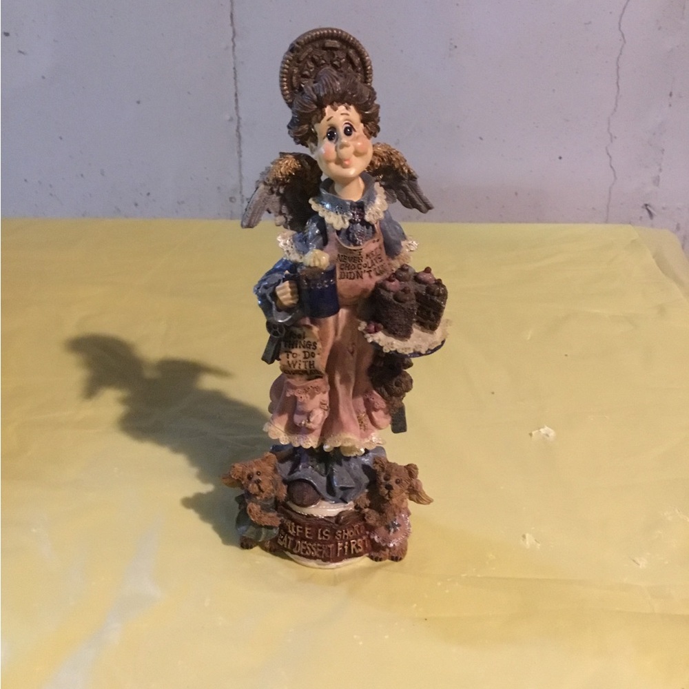 Charming Angel Figurine with Inspirational Message